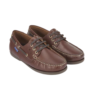 Quayside Clipper Boat Shoes – Chestnut - Deck Shoes