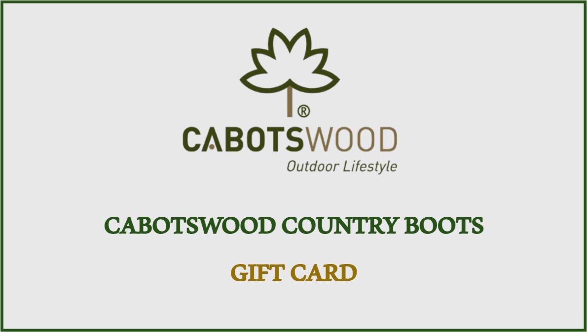 Cabotswood Country Boots gift card for outdoor lifestyle footwear