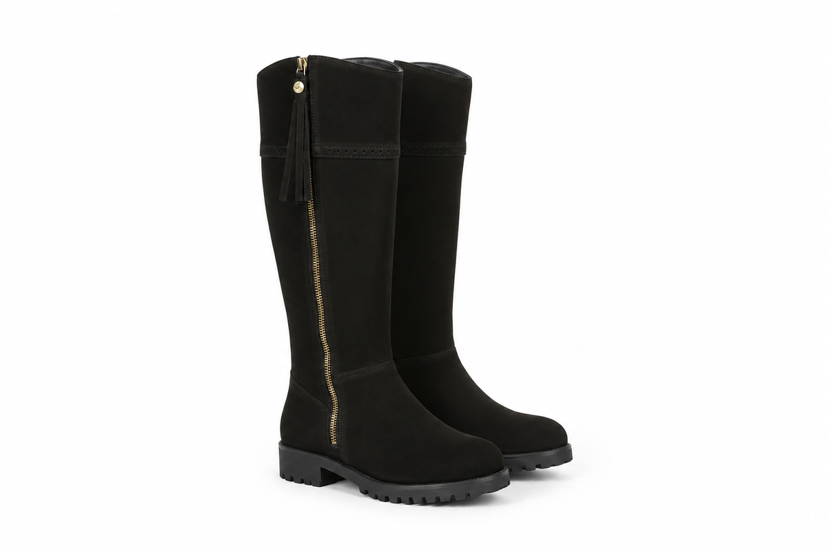 Burleigh Waterproof Country Boot - Black Cabotswood Country Boots