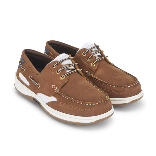 Quayside Sydney Boat Shoes - Walnut - Deck Shoes
