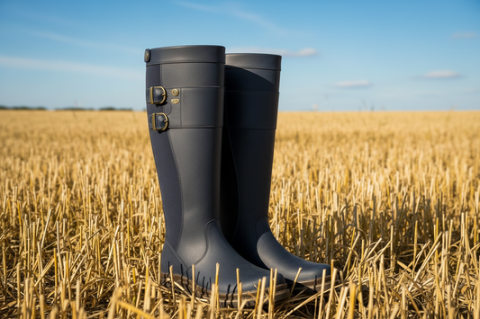Burleigh Navy Boots - Cirencester Style