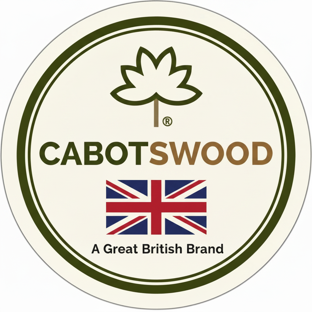 Cabotswood logo with British flag, showcasing a Great British brand for handmade country boots