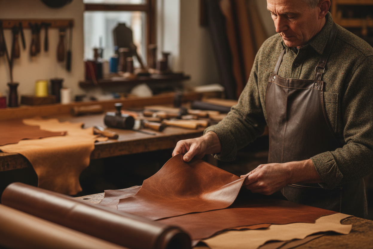 Cabotswood leather quality inspection
