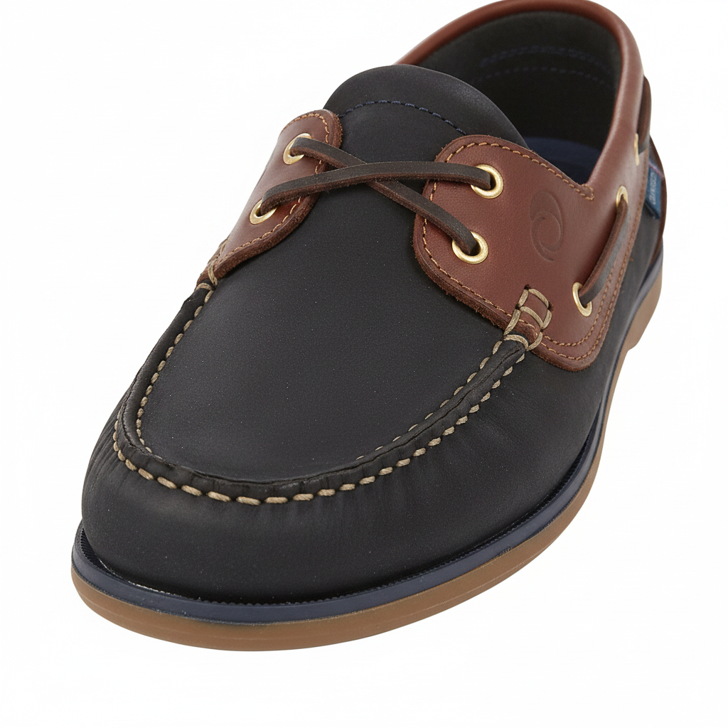 Clipper Navy/Chestnut - Toe Detail