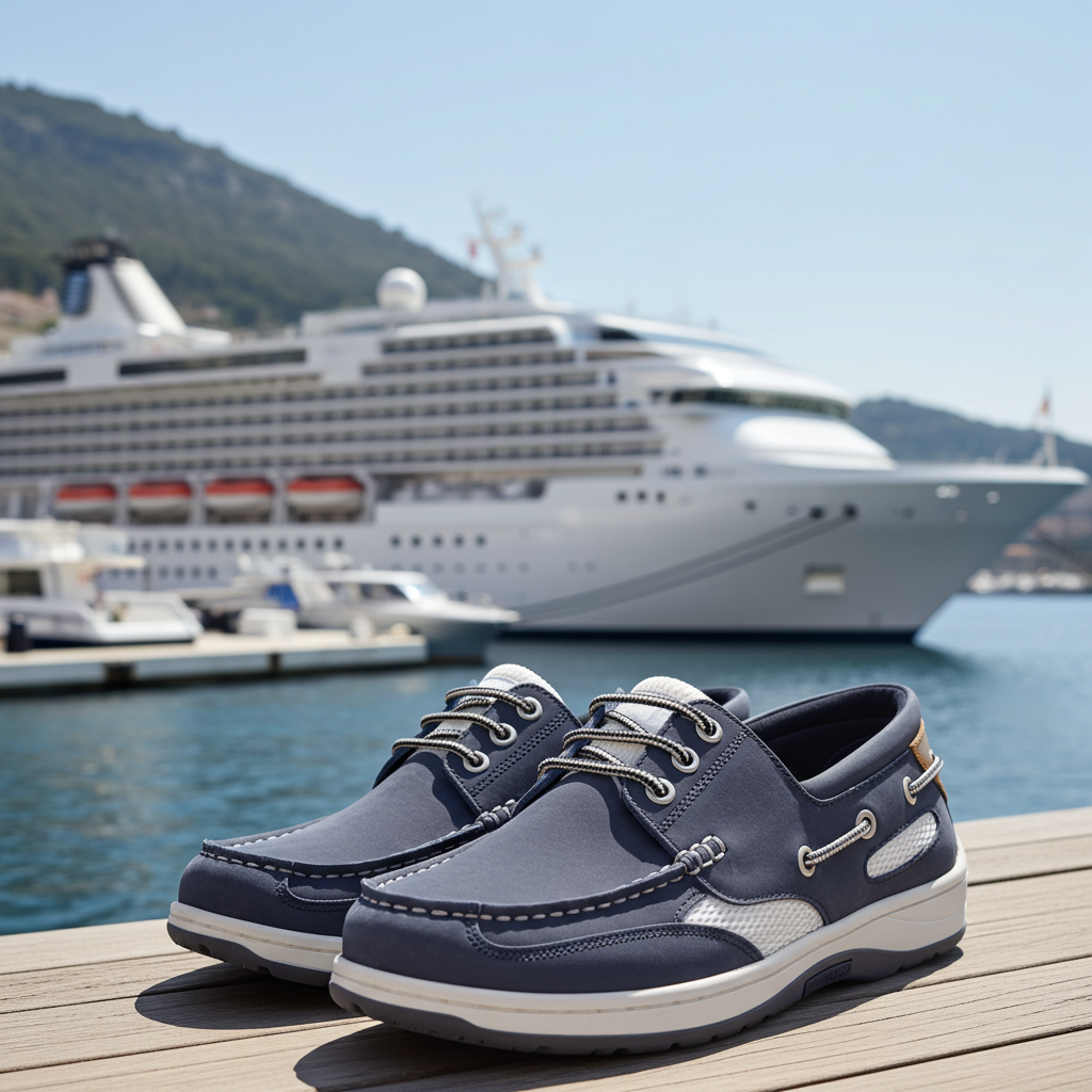 Quayside Sydney Boat Shoes - Navy -Deck Shoes
